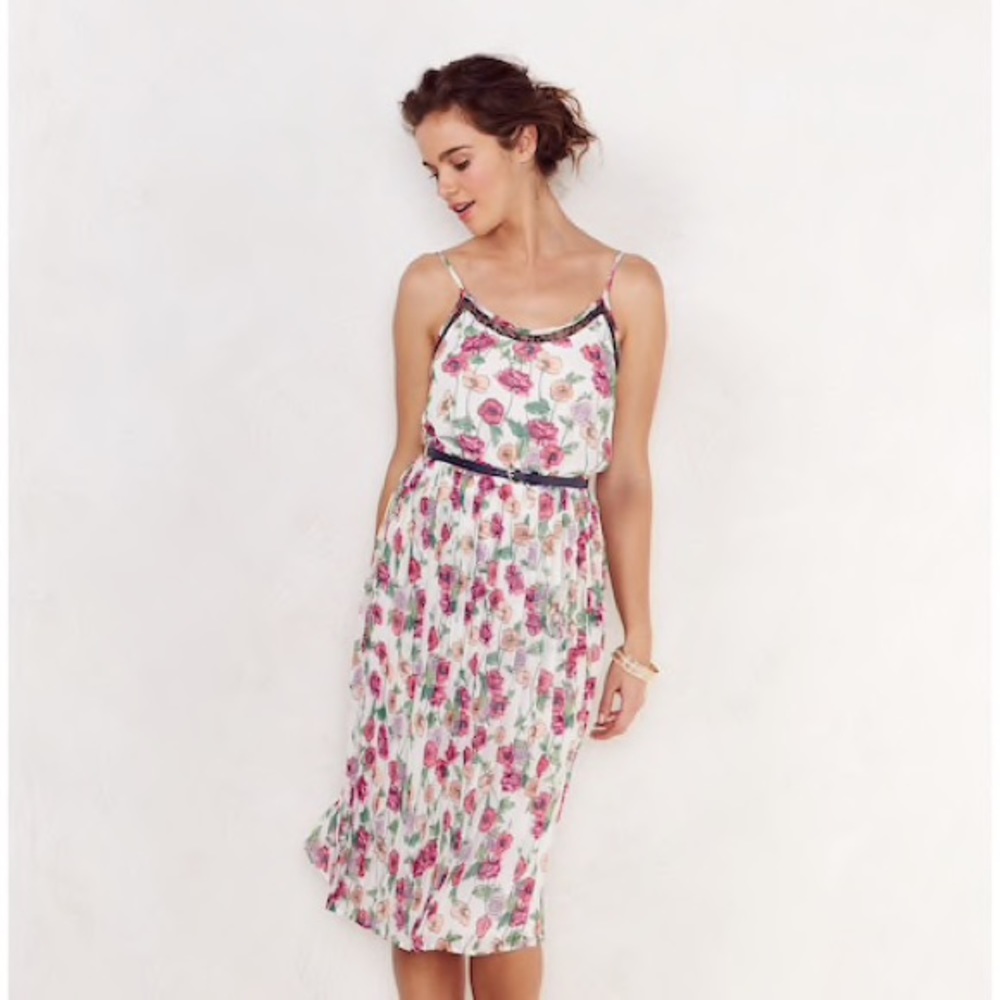 Lauren Conrad Pleated Midi Dress